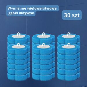 Aktywne gąbki do CleanPad WC – 30 szt. (Ocean)